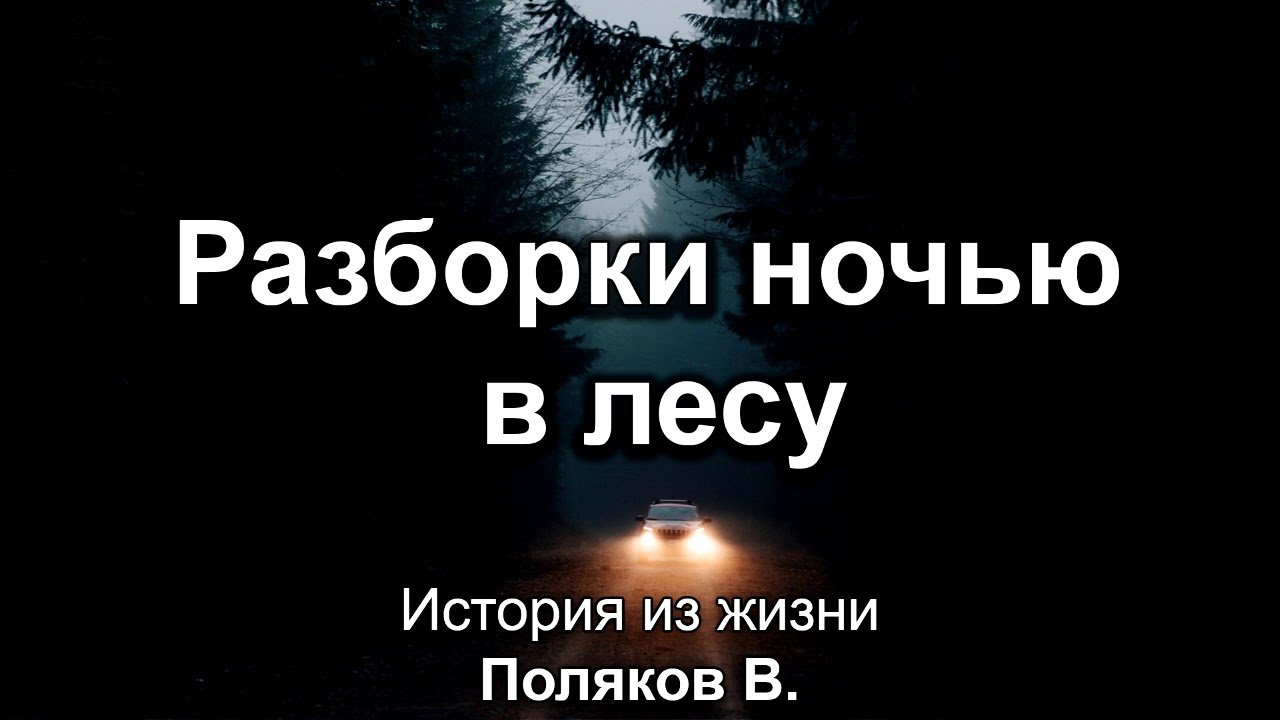 Разборки в лесу ночью. Поляков В. Истории из жизни. МСЦ ЕХБ